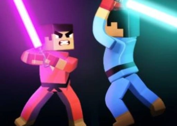 3D Block Gladiator: Sword Draw