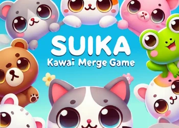 Suika Kawaii Cat Merge game